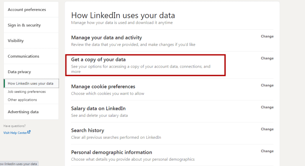 how to find email from linkedin