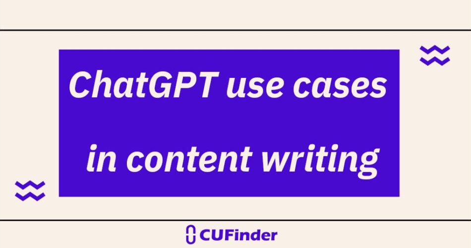 chatgpt usecases for content writing