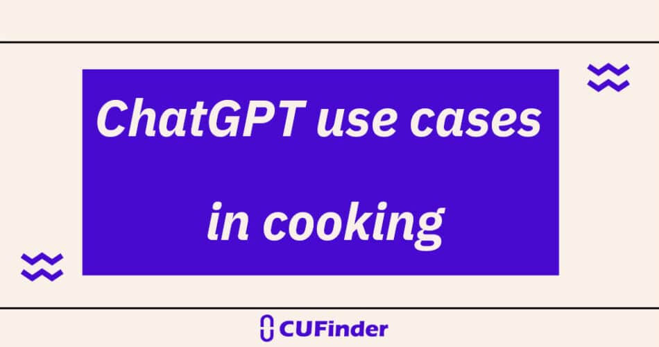 chatgpt usecases for cooking