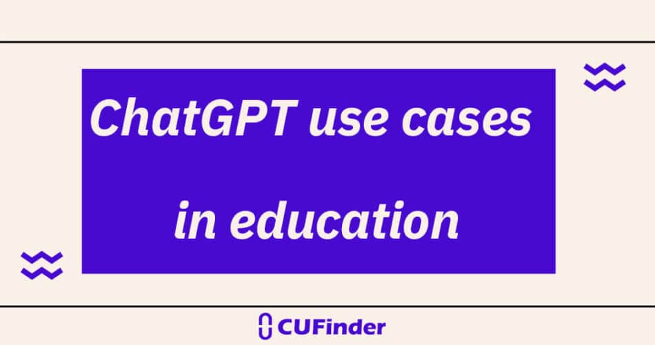 chatgpt usecases in education