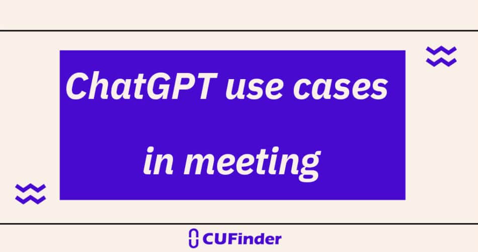 chatgpt usecases for meeting and negotiationg